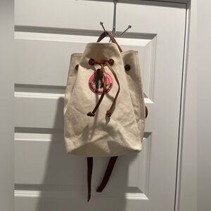 Madewell The Canvas Somerset drawstring Backpack with patch